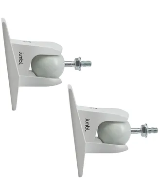 Jumbl Speaker Wall Mount Brackets, Pair of 2 Speaker Mounts - White