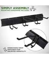 RightHand Garage Tool Storage Rack, 8 Piece Wall Mounted Organizer