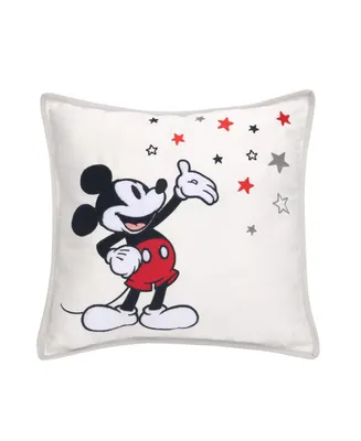 Lambs & Ivy Disney Baby Magical Mickey Mouse Decorative Throw Pillow - White