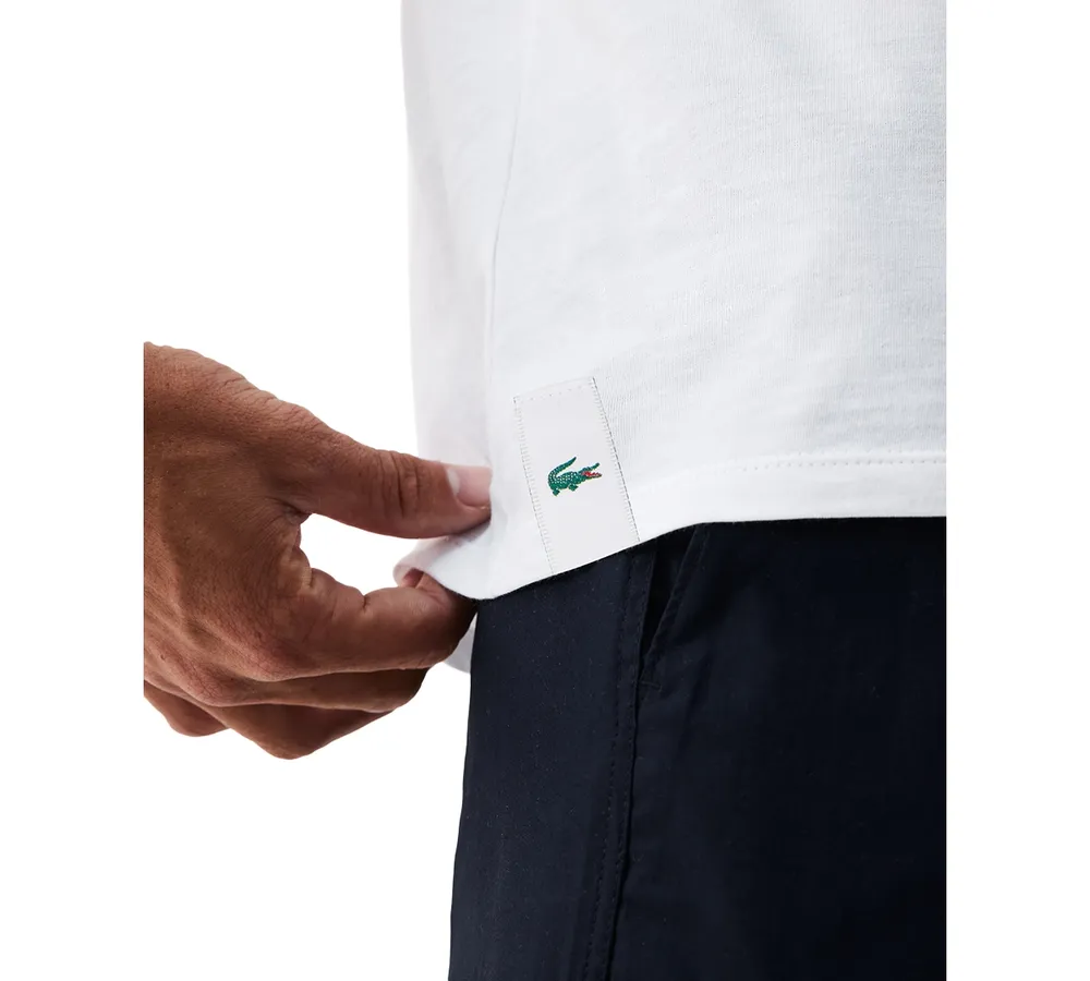 Lacoste Men's Crew Neck Slim Fit Undershirt Set, 3-Pack