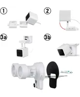 Wasserstein 3-in-1 Wired Floodlight, Charger and Mount for Wyze Cam V3 - 2000 lumens Powerful Floodlight (White) (Camera Not Included)