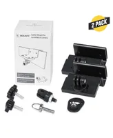 Wasserstein Weatherproof Gutter Mount for Blink Outdoor and Blink XT2 Outdoor Camera with Universal Adapter (2 Pack, Black)