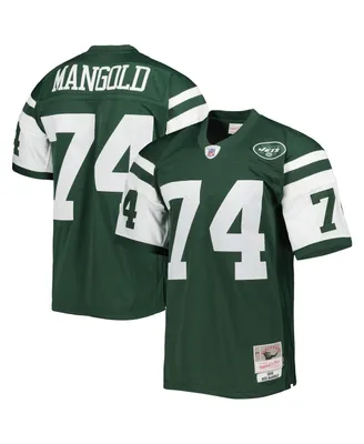 Men's Mitchell & Ness Nick Mangold Green New York Jets 2006 Legacy Replica Jersey