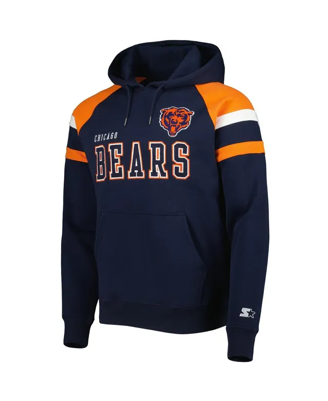 New Era Men's Navy Chicago Bears Big and Tall Throwback Colorblock Raglan  Pullover Hoodie - Macy's