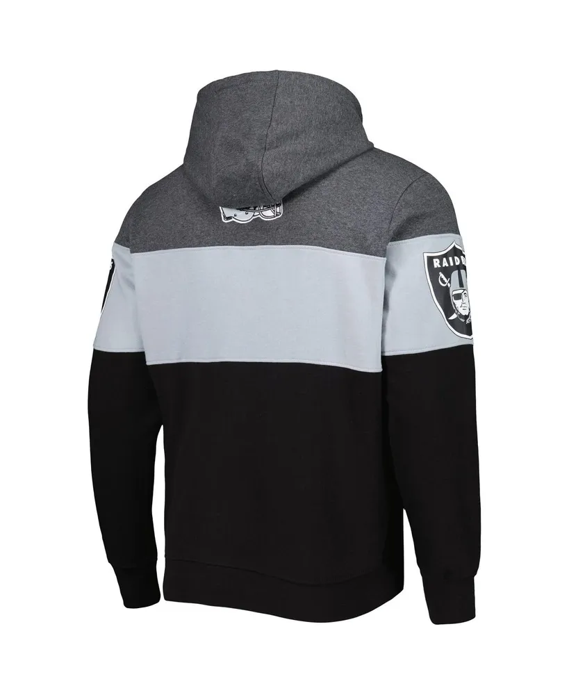 Men's Starter Heather Charcoal and Black Las Vegas Raiders Extreme Pullover Hoodie