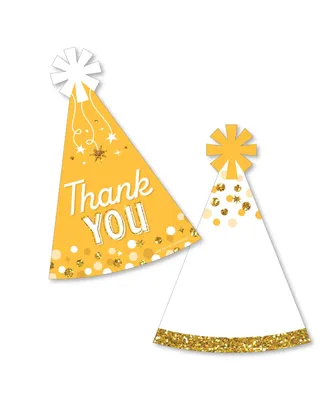 Golden Birthday Happy Birthday Party Thank You Note Cards with Envelopes 12 Ct