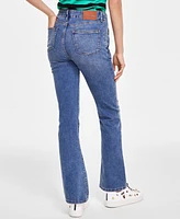 Karl Lagerfeld Paris Women's Sailor Flared-Leg Jeans