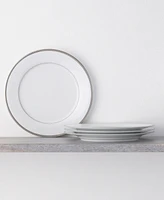 Noritake Regina Platinum Set of 4 Dinner Plates, Service For 4