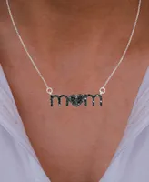 Macy's Spinel "Mom" Necklace (1/2 ct. t.w.) in Sterling Silver