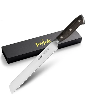 8" JoyJolt Bread Knife High Carbon Steel Kitchen Knife