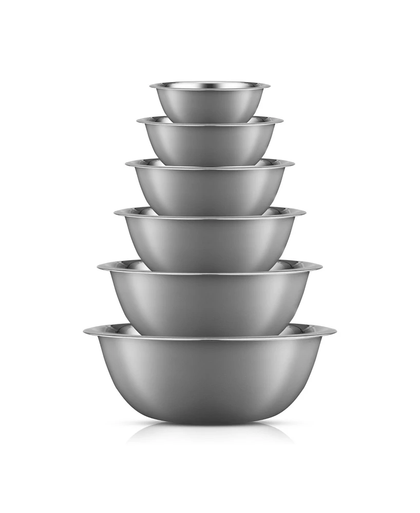 JoyJolt Stainless Steel Mixing Bowl, Set of 6