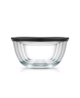 JoyJolt Joyful 4 Piece Glass Mixing Bowls with Lids Set