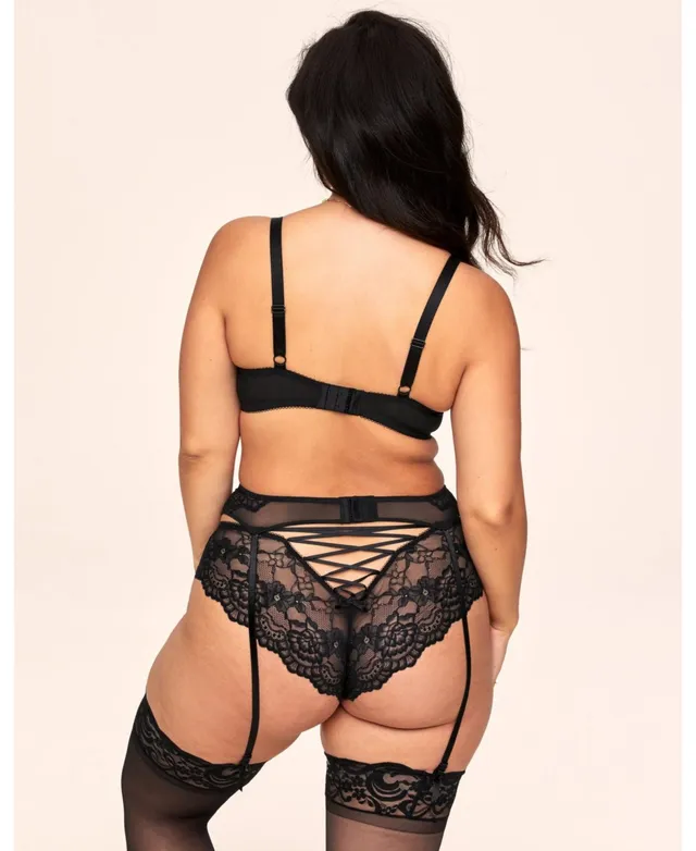 Adore Me Plus Size Enny Garter Garter Belt Lingerie