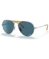 Ray-Ban Unisex Titanium Polarized Sunglasses, RB8063 - Silver