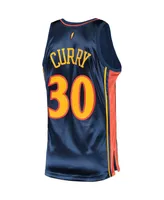 Men's Mitchell & Ness Stephen Curry Navy Golden State Warriors 2009 Hardwood Classics Authentic Jersey
