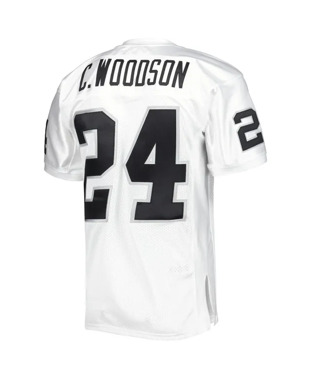 Charles Woodson Oakland Raiders Mitchell & Ness Retired Player Name &  Number Mesh Top - Black