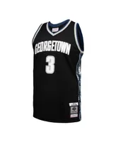 Men's Mitchell & Ness Allen Iverson Black Georgetown Hoyas Player Swingman Jersey