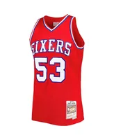 Men's Mitchell & Ness Darryl Dawkins Red Philadelphia 76ers Hardwood Classics 1979-80 Swingman Jersey