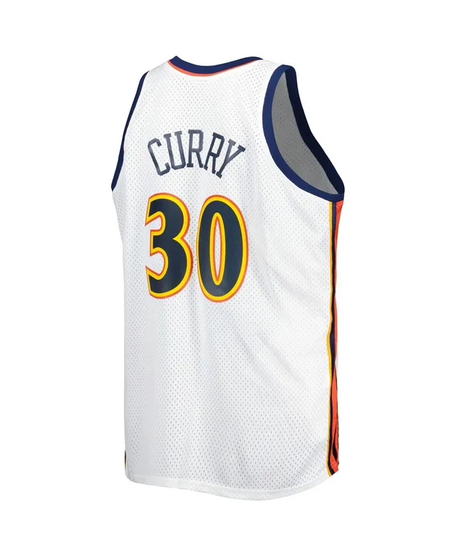 Men's Mitchell & Ness Stephen Curry Navy Golden State Warriors Big & Tall Hardwood Classics Jersey