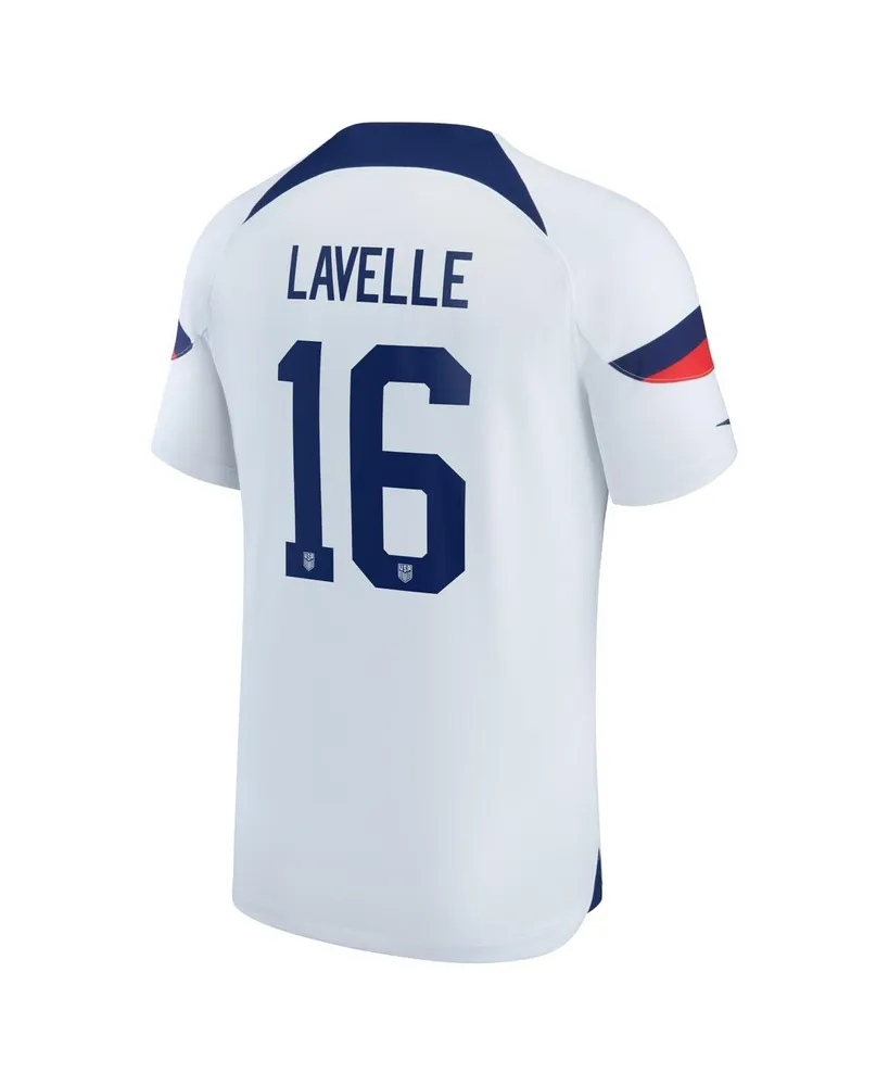 Big Boys and Girls Nike Rose Lavelle White Uswnt 2022/23 Home Breathe Stadium Replica Player Jersey