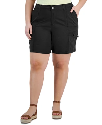 Style & Co Plus Comfort-Waist Cargo Shorts, Created for Macy's