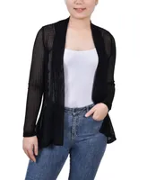 Ny Collection Women's Open Knit Cardigan