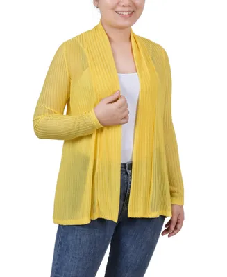 Ny Collection Women's Open Knit Cardigan