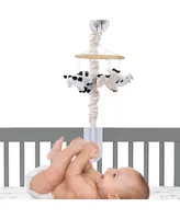 Lambs & Ivy Baby Farm Animals Musical Baby Crib Mobile Soother Toy