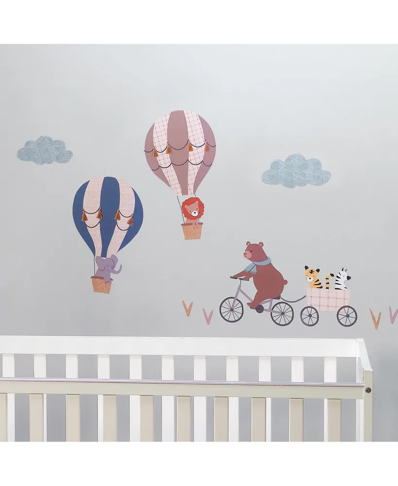Bedtime Originals Up Up & Away Hot Air Ballon Animals Wall Decals