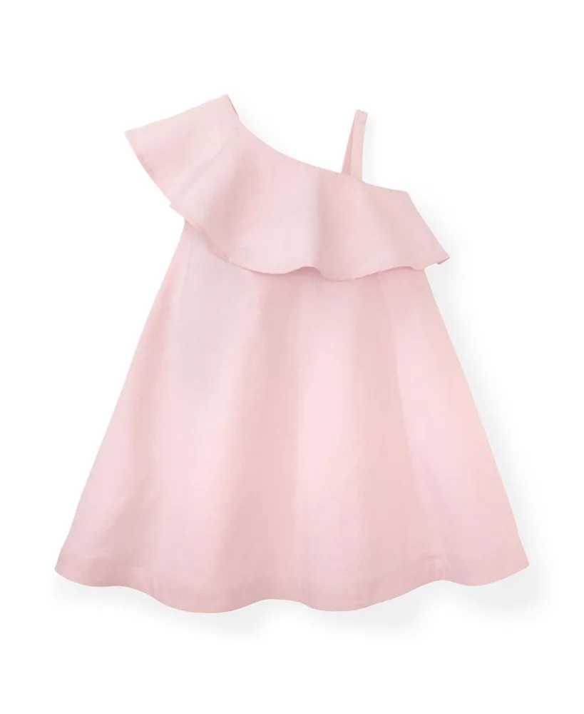 Hope & Henry Toddler Girls One Shoulder Flounce Dress