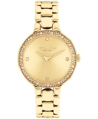 Coach Women's Chelsea Quartz Gold-Tone Stainless Steel Bracelet Watch 32mm