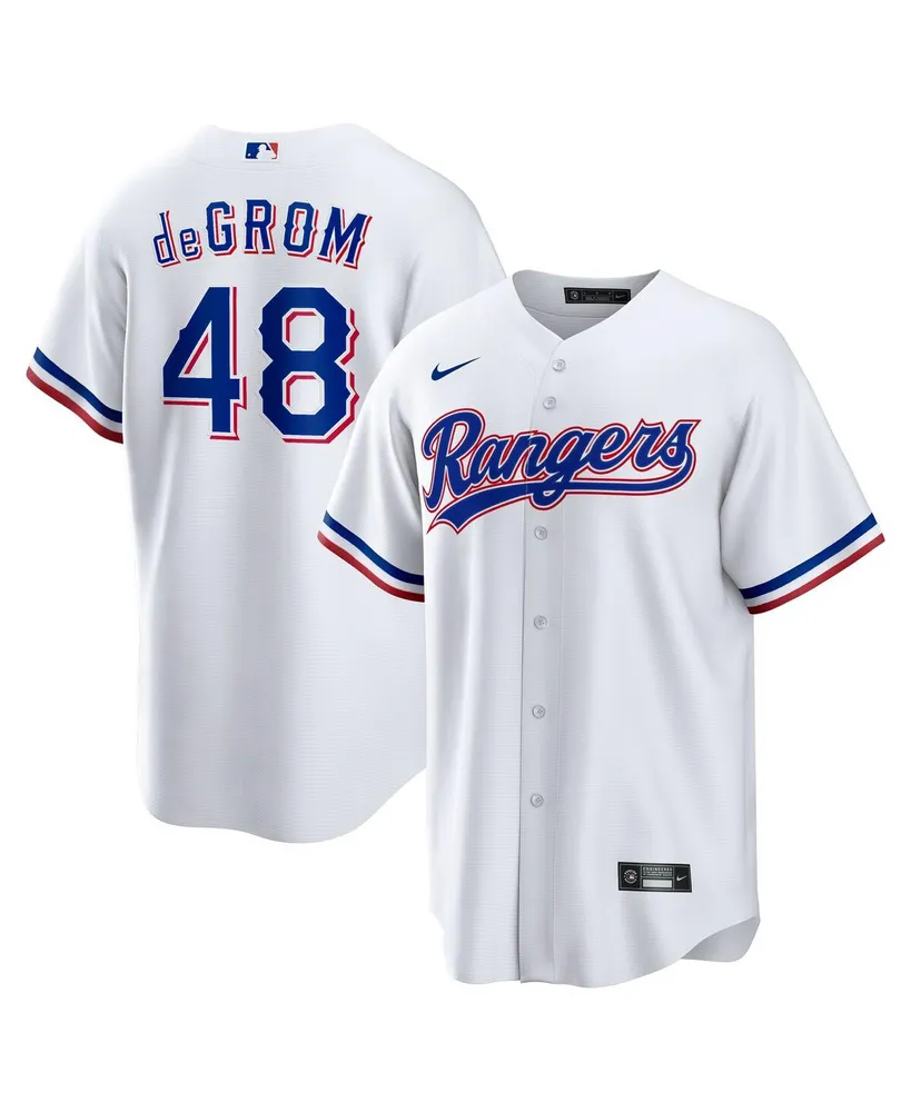 Men's Nike Jacob deGrom White Texas Rangers Home Replica Player Jersey