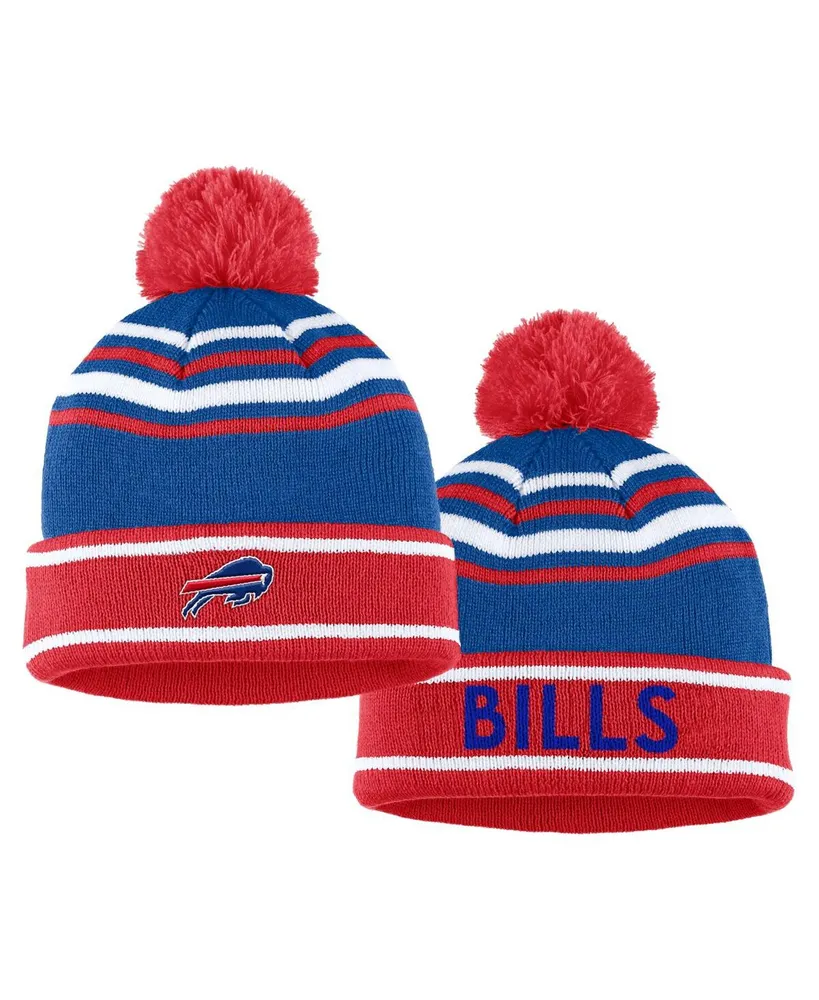 Women's Wear by Erin Andrews Royal Buffalo Bills Colorblock Cuffed Knit Hat with Pom and Scarf Set