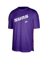 Men's Nike Purple Phoenix Suns Hardwood Classics Pregame Warmup Shooting Performance T-shirt