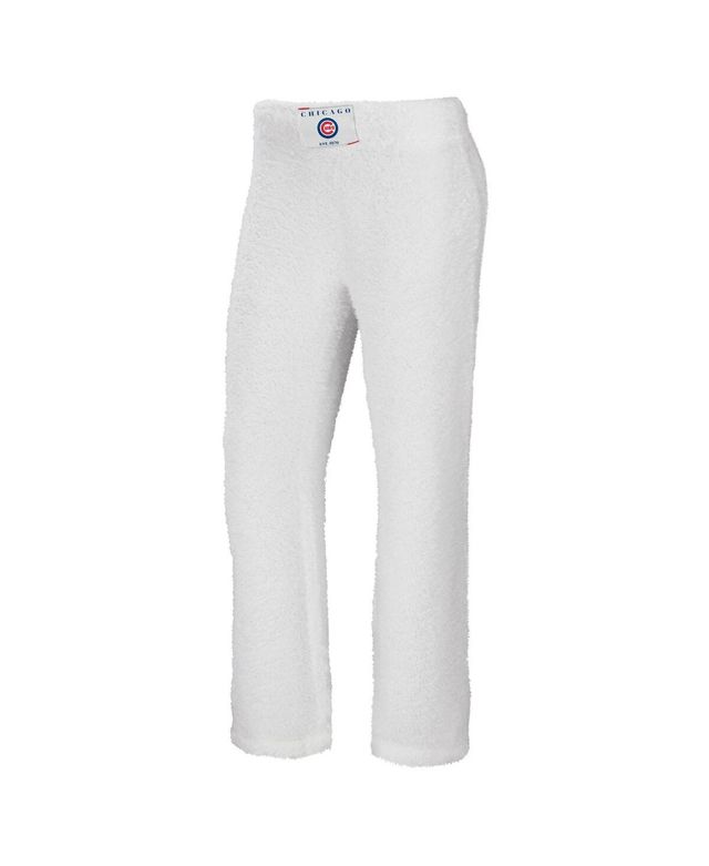 Women's Wear by Erin Andrews Cream Chicago Cubs Cozy Lounge Tank Top and Pants Set