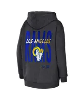 Women's Wear by Erin Andrews Heather Charcoal Los Angeles Rams Fleece Pullover Hoodie