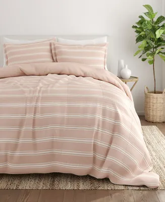 ienjoy Home Ultra Soft Stripe Reversible 3- Pc. Comforter Set