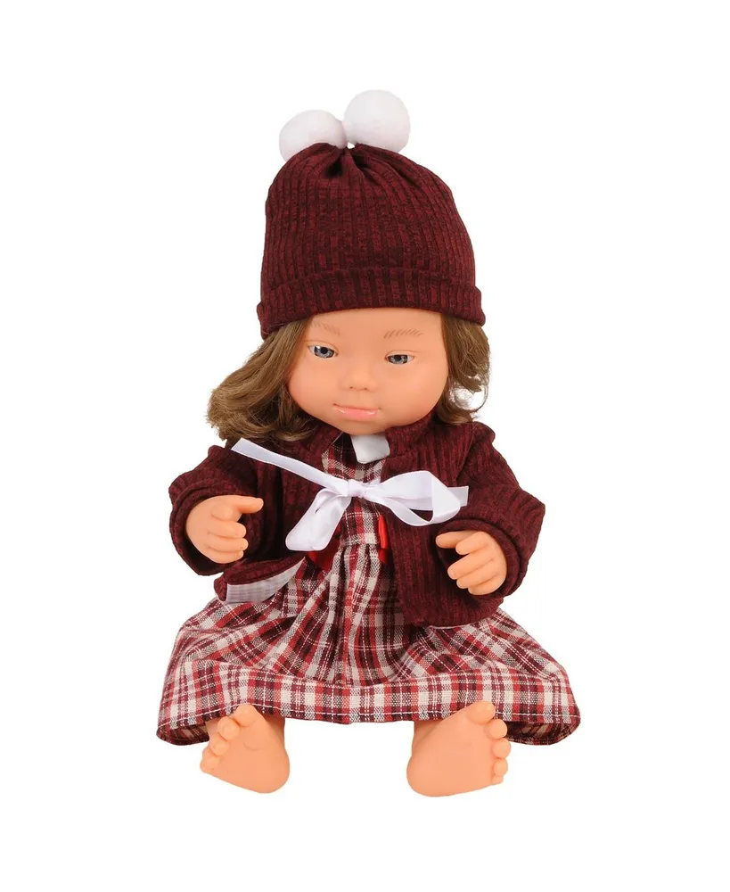 Miniland Girl Doll with Down Syndrome - 15" Doll with Outfit