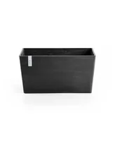 Ecopots Paris Durable Modern Plastic Rectangular Planter