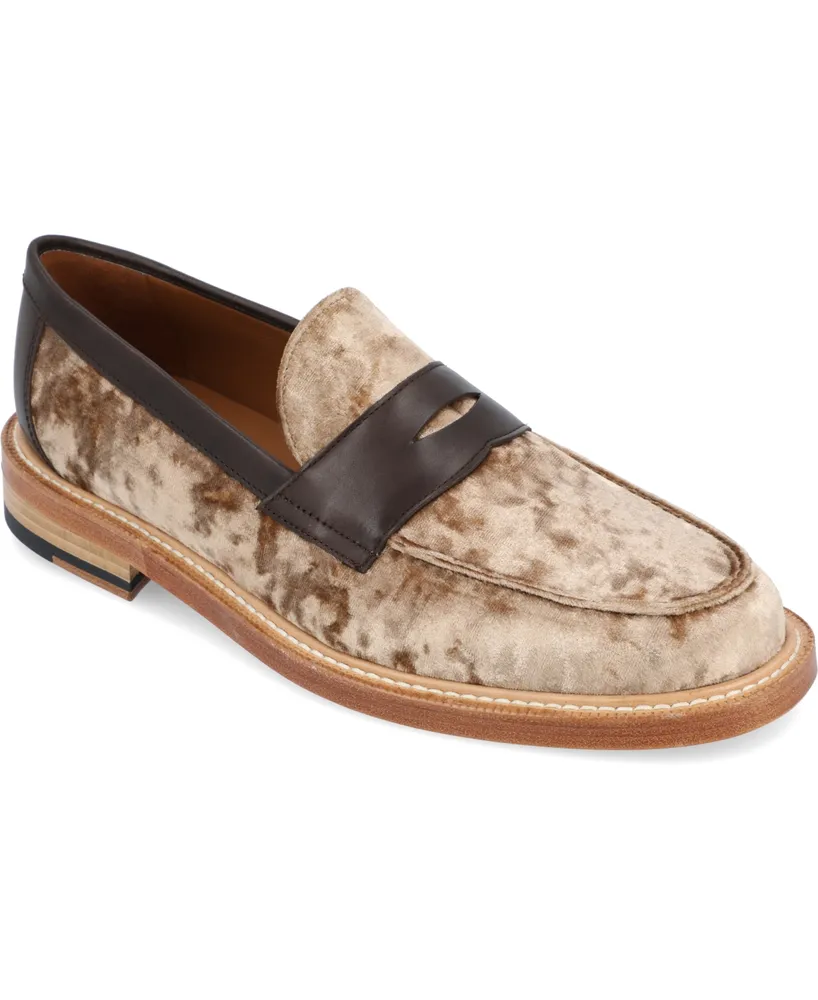 Taft Men's Fitz Velvet Handcrafted Penny Slip-on Loafers