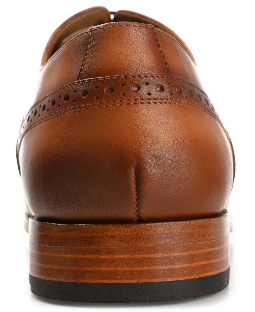 Taft Men's Beck Handcrafted Brogue Wingtip Leather Dress Shoes