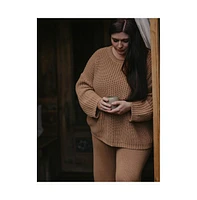 Women's Maternity Organic Cotton Chunky Sweater