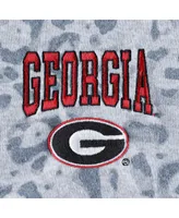 Women's Gameday Couture Heather Gray Georgia Bulldogs Leopard Quarter-Zip Sweatshirt