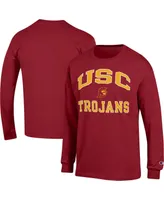 Men's Champion Cardinal Usc Trojans High Motor Long Sleeve T-shirt