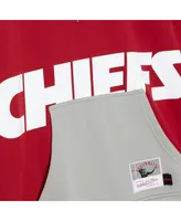 Men's Mitchell & Ness Red Kansas City Chiefs Big Face 5.0 Pullover Hoodie