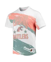 Men's Mitchell & Ness White Florida A&M Rattlers Paintbrush Sublimated T-shirt