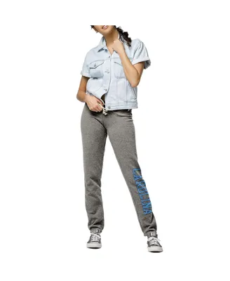 Women's League Collegiate Wear Heather Gray North Carolina Tar Heels Victory Springs Tri-Blend Jogger Pants