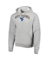 Men's League Collegiate Wear Heather Gray West Virginia Mountaineers Arch Essential Fleece Pullover Hoodie