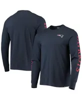 Men's '47 Brand Navy New England Patriots Franklin Long Sleeve T-shirt