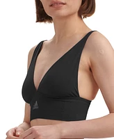 adidas Intimates Women's Longline Plunge Light Support Bra 4A7H69